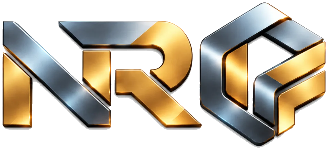NR metallic monogram